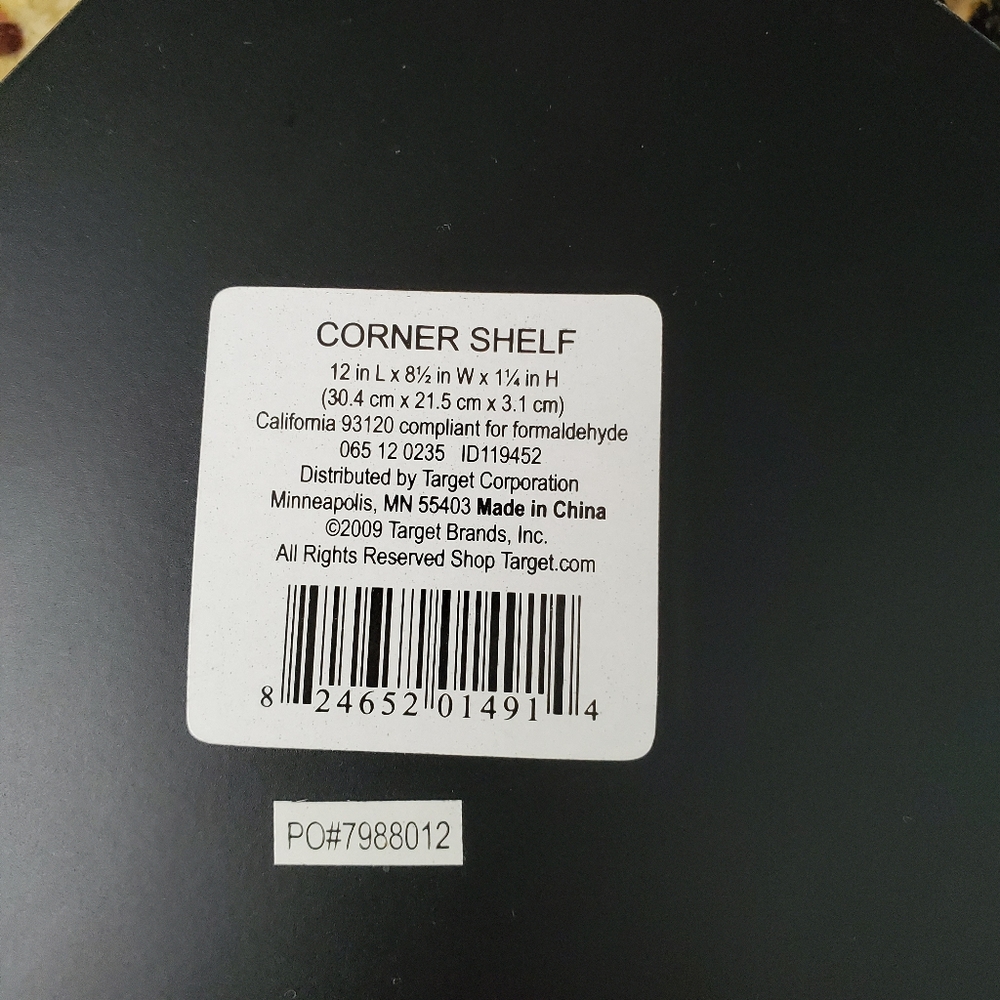 1 piece Wooden floating Corner shelf - Picture 3 of 4